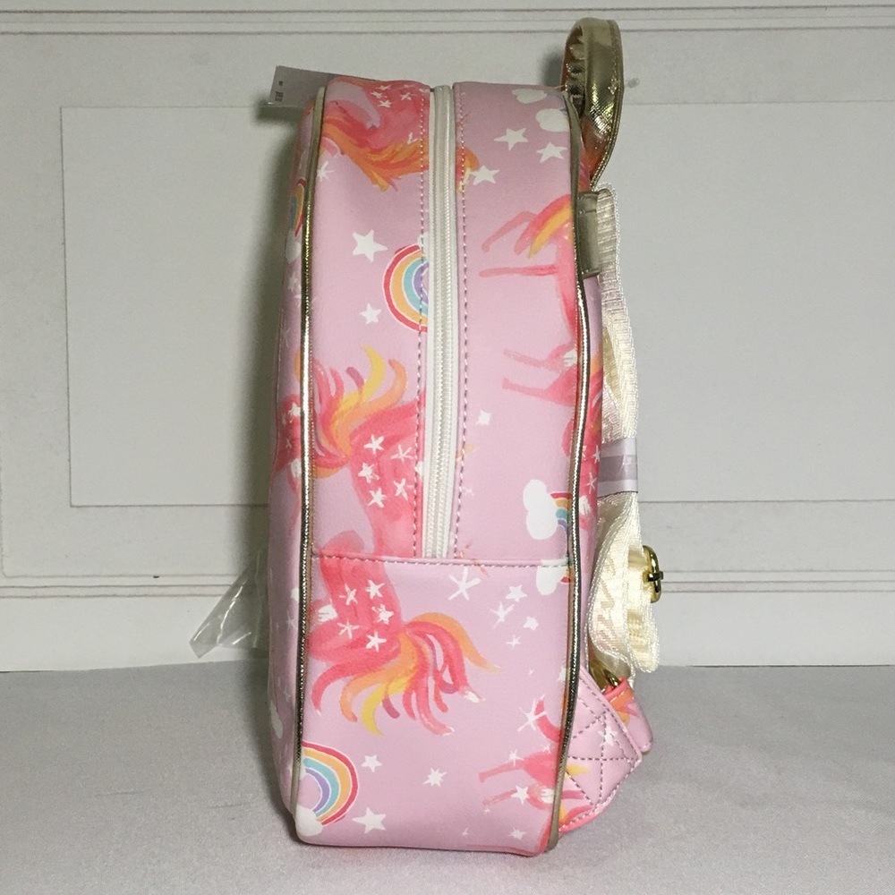 NWT Betsey Johnson Medium Pink Heart Backpack - Picture 3 of 8